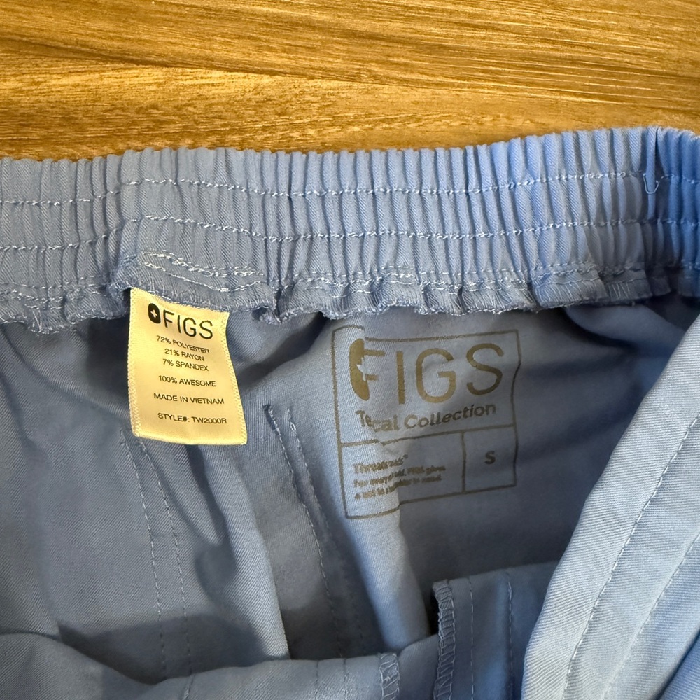 Figs Sky Blue Yola Scrub Pants